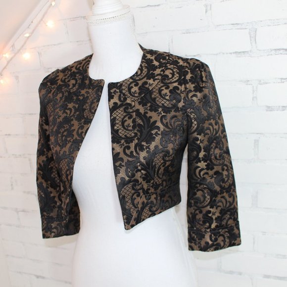 The Loft Bolero Jacket with Gold Detailing - Picture 2 of 3